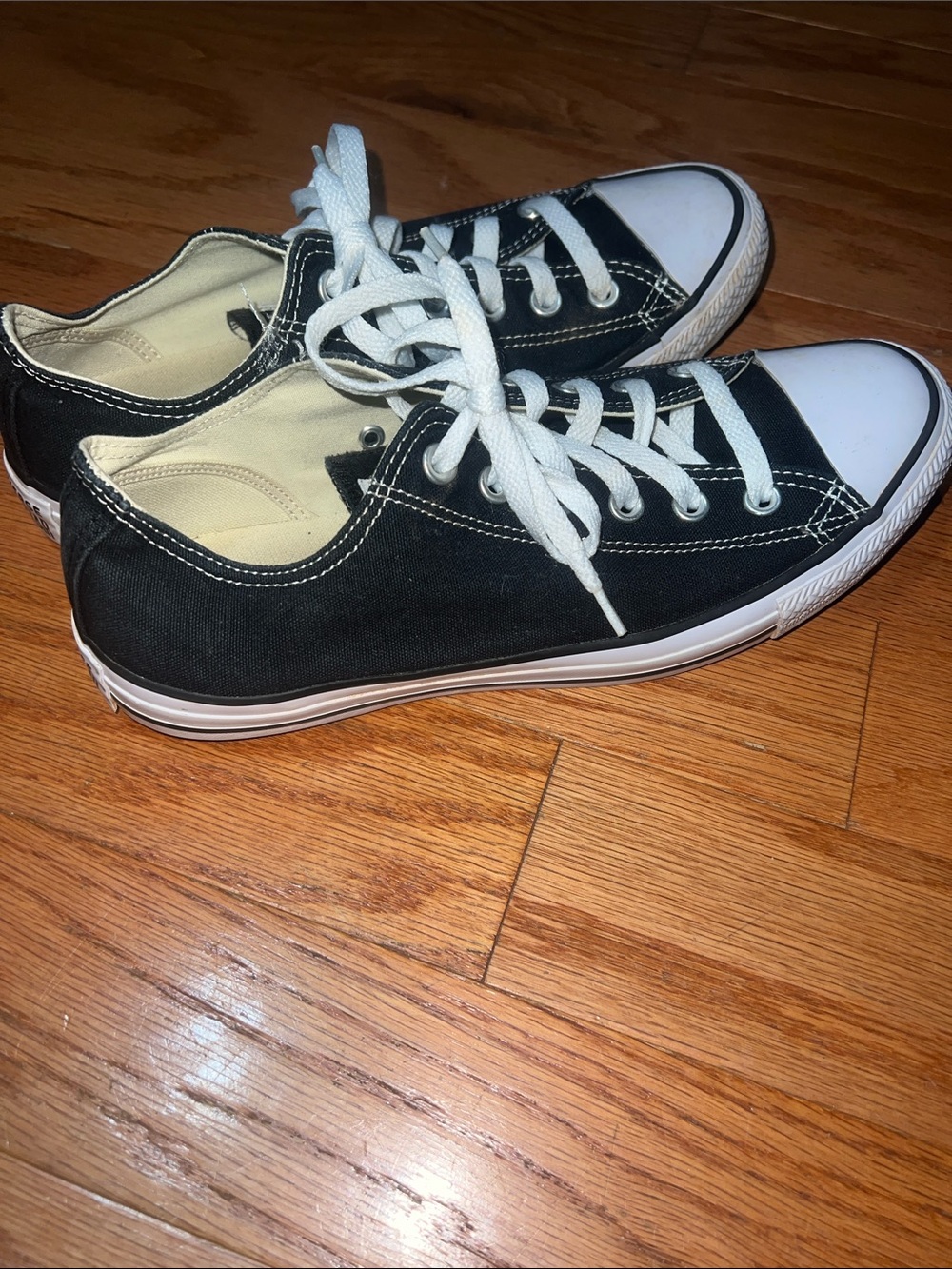 Converse Black and White Athletic Shoes - Picture 5 of 11